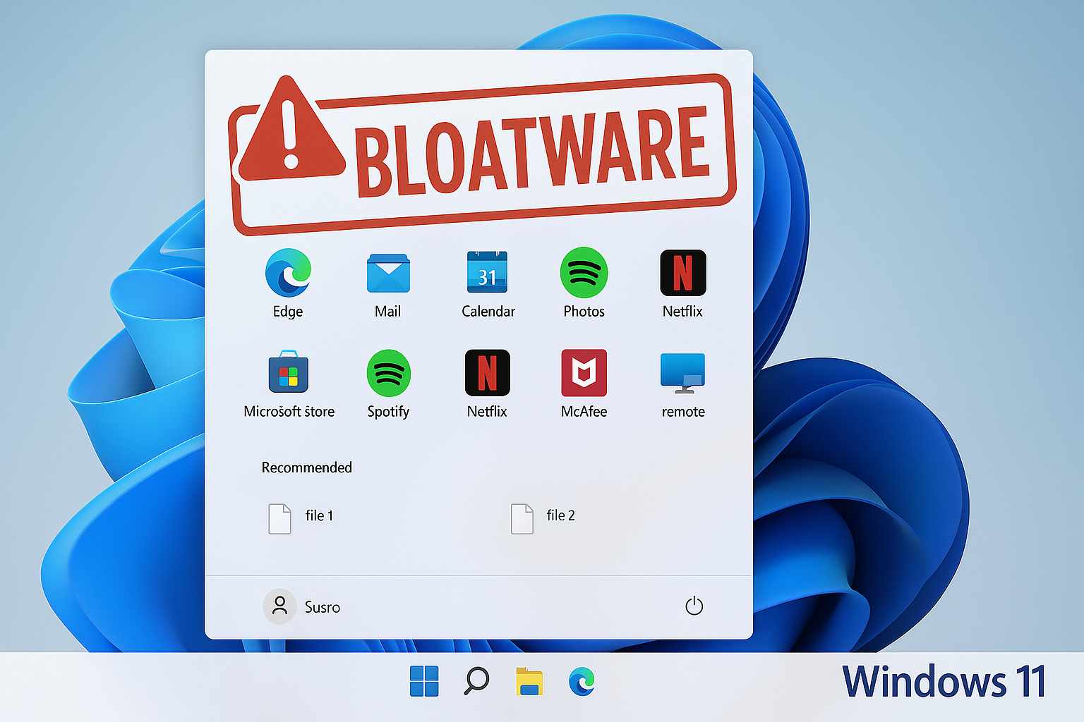 hapus bloatware windows