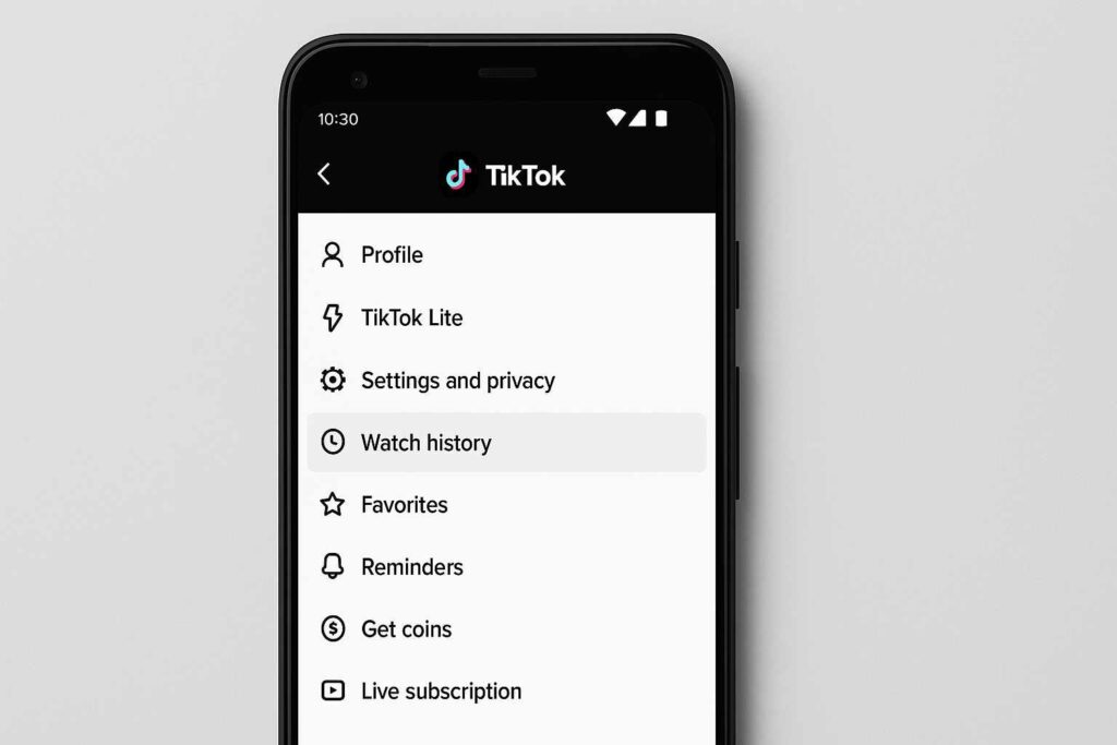 hapus riwayat tontonan TikTok